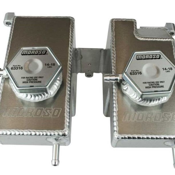 Moroso 43002 - MOR43002 - Moroso 16-Up Polaris RZR Turbo/Turbo S Dual Coolant Intercooler Tank - Shipped in Europe - Tuningsupply.com