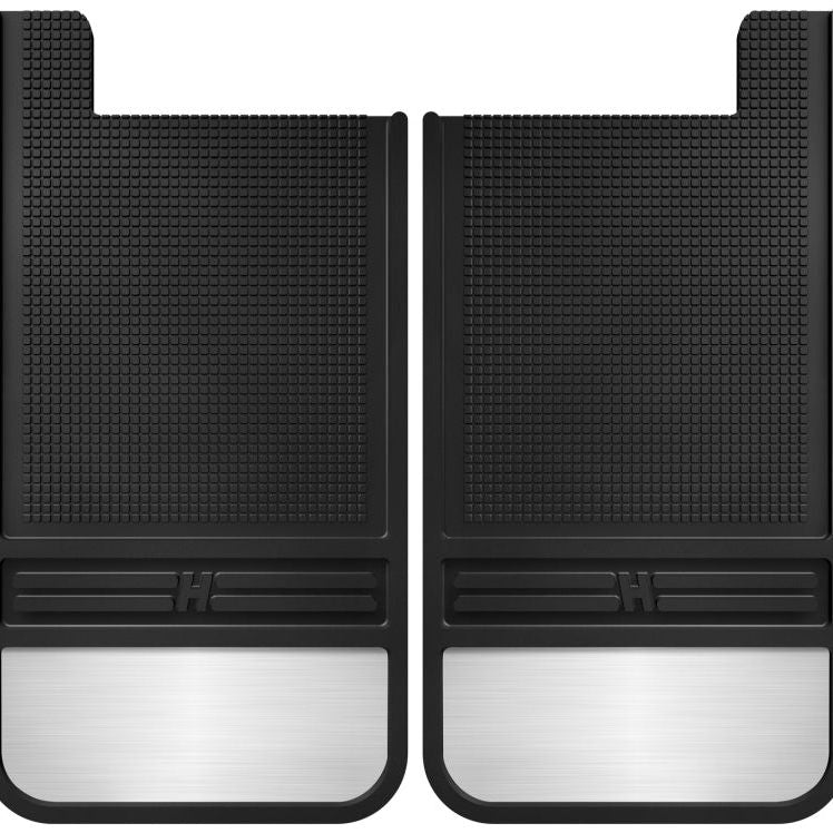 Husky Liners 55101 - HSL55101 - Husky Liners Universal 12in Wide Black Rubber Rear Mud Flaps w/ Weight - Shipped in Europe - Tuningsupply.com