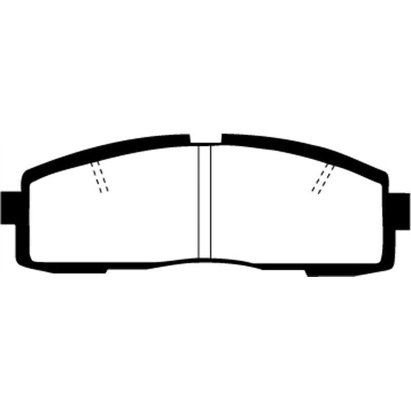 EBC DP4608/2R - EBCDP4608/2R - EBC 86-92 Toyota Supra 2.8 Yellowstuff Rear Brake Pads - Shipped in Europe - Tuningsupply.com