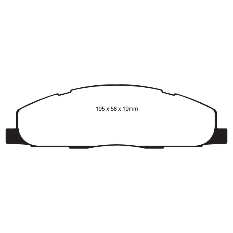 EBC DP61848 - EBCDP61848 - EBC 09-11 Dodge Ram 2500 Pick-up 5.7 2WD/4WD Greenstuff Rear Brake Pads - Shipped in Europe - Tuningsupply.com