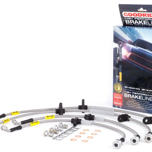 Goodridge 20018 - GRI20018 - Goodridge 94-01 Acura Integra / 92-95 Honda Civic (w/Rear Disc & ABS) Stainless Steel Brake Line Kit - Shipped in Europe - Tuningsupply.com