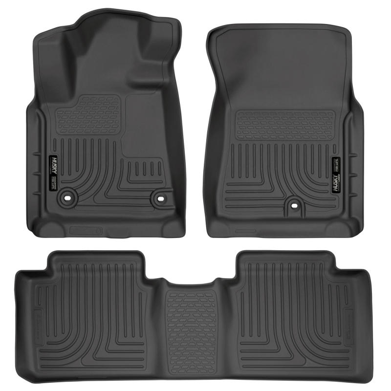 Husky Liners 99561 - HSL99561 - Husky Liners 2014 Toyota Tundra Double Cab Pickup WeatherBeater Black Front & 2nd Seat Floor Liners - Shipped in Europe - Tuningsupply.com