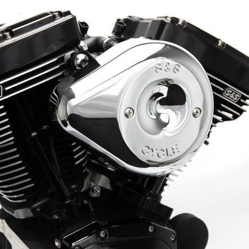 S&S Cycle 170-0528 - SSC170-0528 - S&S Cycle 01-15 Fuel-Injected Softail Stealth Air Cleaner Kit w/ Chrome Teardrop Cover - Shipped in Europe - Tuningsupply.com