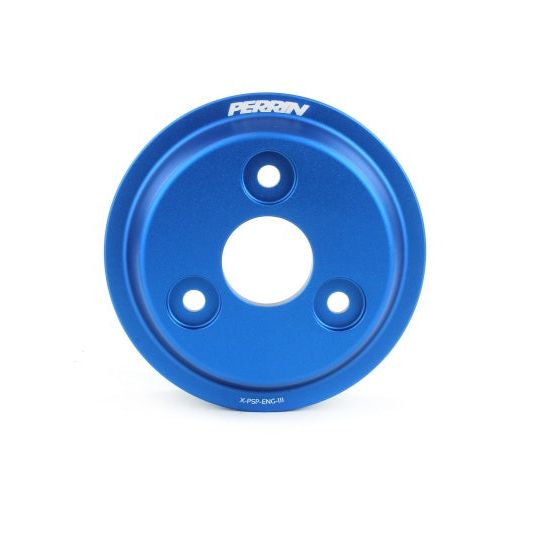 Perrin Performance PSP-ENG-112BL - PERPSP-ENG-112BL - PERRIN 22-25 Subaru WRX / 21-25 Crosstrek / 20-25 LGT/OBXT/FXT Lightweight Water Pump Pulley - Blue - Shipped in Europe - Tuningsupply.com