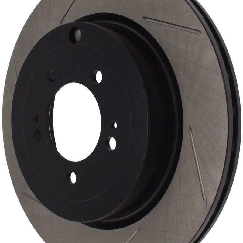 Stoptech 126.46075SR - STO126.46075SR - StopTech Power Slot 08-09 Evo 10 Slotted Right Rear Rotor - Shipped in Europe - Tuningsupply.com