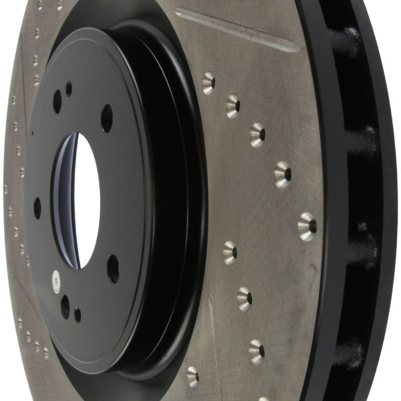 Stoptech 127.46076R - STO127.46076R - StopTech Slotted & Drilled Sport Brake Rotor - Shipped in Europe - Tuningsupply.com