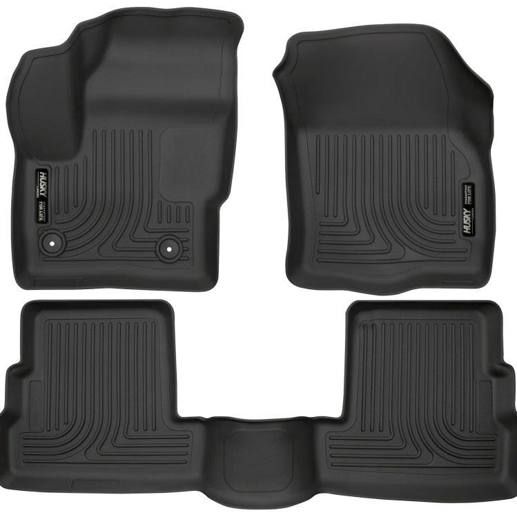 Husky Liners 99301 - HSL99301 - Husky Liners 2015 Lincoln MKC WeatherBeater Black Front & Second Seat Floor Liner - Shipped in Europe - Tuningsupply.com