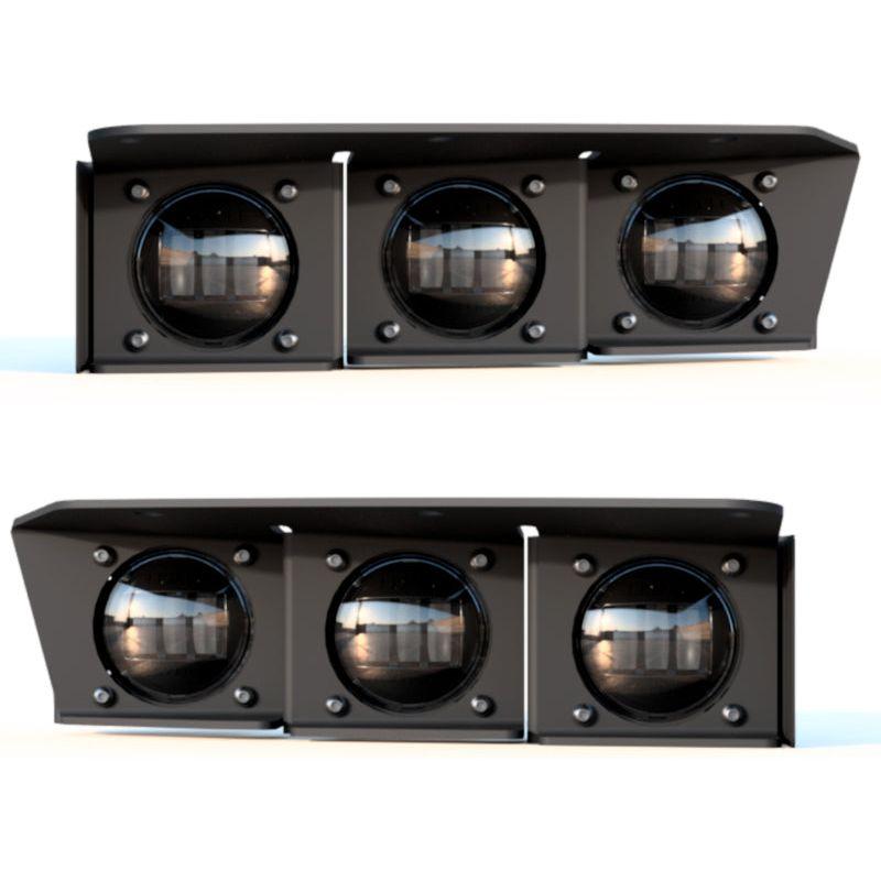 ORACLE Lighting 5890-006 - ORL5890-006 - ORACLE Lighting 21-22 Ford Bronco Triple LED Fog Light Kit for Steel Bumper - Yellow - Shipped in Europe - Tuningsupply.com