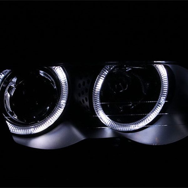 ANZO 121261 - ANZ121261 - ANZO 1999-2001 BMW 3 Series E46 Projector Headlights w/ Halo Black (CCFL) - Shipped in Europe - Tuningsupply.com