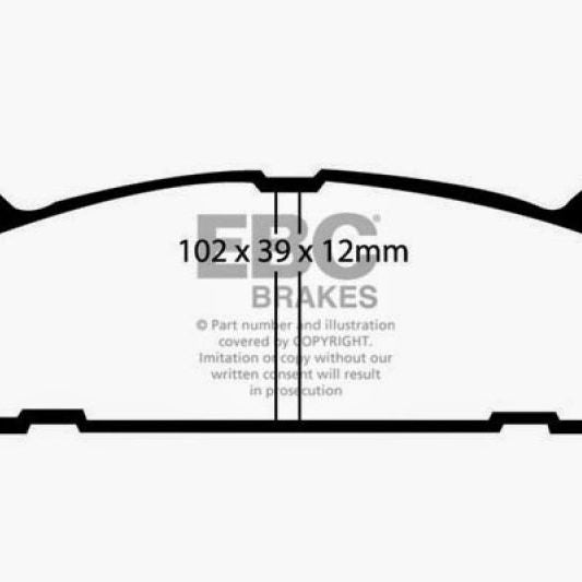 EBC DP2828 - EBCDP2828 - EBC 91-96 Ford Escort 1.8 Greenstuff Rear Brake Pads - Shipped in Europe - Tuningsupply.com