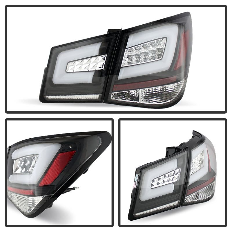SPYDER 5076595 - SPY5076595 - Spyder Chevy Cruze 2011-2014 Light Bar LED Tail Lights Black ALT-YD-CCRZ11-LBLED-BK - Shipped in Europe - Tuningsupply.com