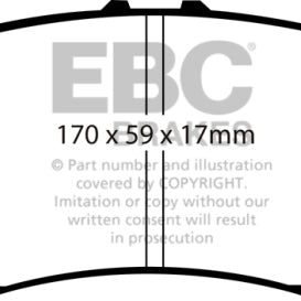 EBC DP61801 - EBCDP61801 - EBC 07-13 Acura MDX 3.7 Greenstuff Front Brake Pads - Shipped in Europe - Tuningsupply.com