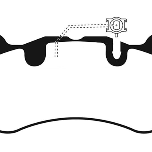 EBC DP42336R - EBCDP42336R - EBC 2016+ Maserati Levante 3.0TT (424) Yellowstuff Front Brake Pads - Shipped in Europe - Tuningsupply.com