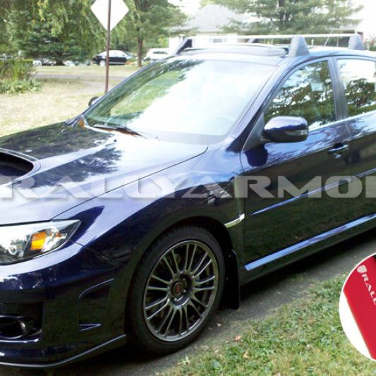 Rally Armor MF19-UR-BLK/GRY - RALMF19-UR-BLK/GRY - Rally Armor 11-14 Subaru WRX/STI (Sedan Only) Black UR Mud Flap w/Grey Logo - Shipped in Europe - Tuningsupply.com