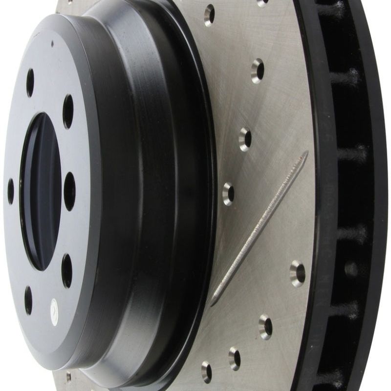 Stoptech 127.34093L - STO127.34093L - StopTech 07-09 BMW 335 (E90/E92/E93) Slotted & Drilled Left Front Rotor - Shipped in Europe - Tuningsupply.com