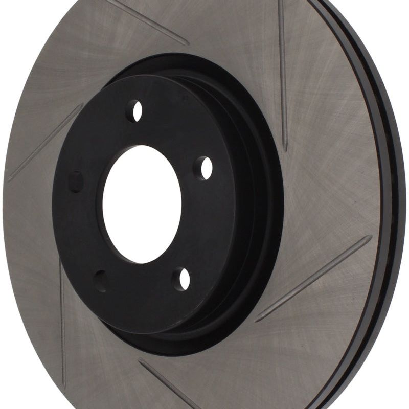 Stoptech 126.45078SR - STO126.45078SR - StopTech Power Slot 07-09 Mazdaspeed3 Slotted Right Front Rotor - Shipped in Europe - Tuningsupply.com