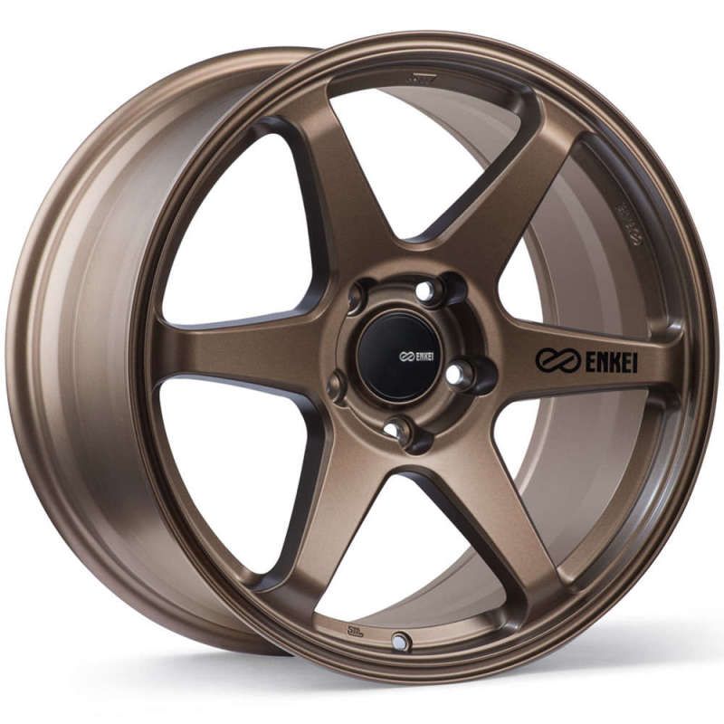 Enkei 539-780-6540ZP - ENK539-780-6540ZP - Enkei T6R 17x8 40mm Offset 5x114.3 Bolt Pattern 72.6 Bore Matte Bronze Wheel - Shipped in Europe - Tuningsupply.com