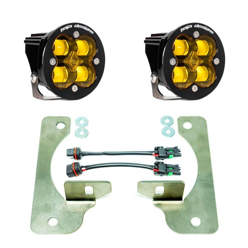 Baja Designs 447723 - BAJ447723 - Baja Designs 2018+ Wrangler JL Rubicon Squadron-R Fog Light Pocket Kit - Amber - Shipped in Europe - Tuningsupply.com