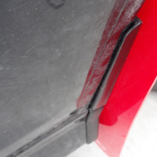 Rally Armor MF29-UR-BLK/WH - RALMF29-UR-BLK/WH - Rally Armor 13-19 Ford Fiesta ST Black UR Mud Flap w/White Logo - Shipped in Europe - Tuningsupply.com