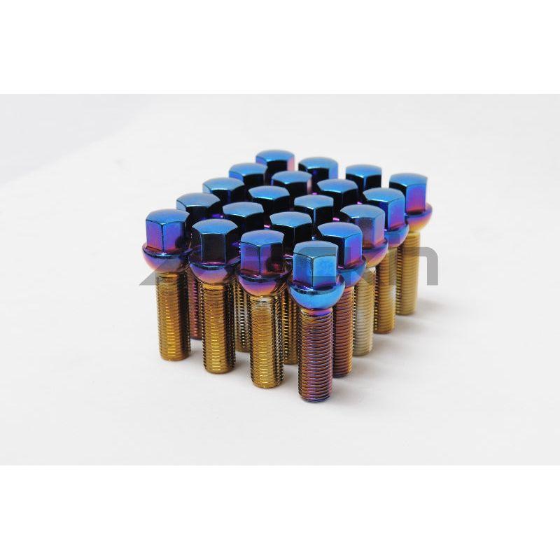 Wheel Mate 40613BR - WHM40613BR - Wheel Mate Mevius Lug Bolt Set of 20 - Black 14x1.50 50mm Ball 14mm RAD - Shipped in Europe - Tuningsupply.com