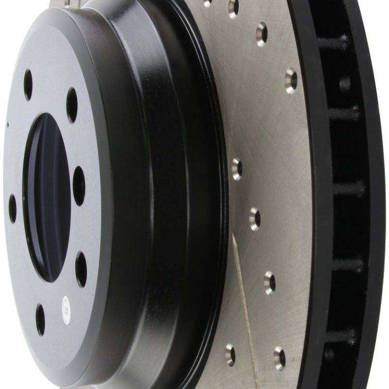 Stoptech 127.34093R - STO127.34093R - StopTech 07-09 BMW 335 (E90/E92/E93) Slotted & Drilled Right Front Rotor - Shipped in Europe - Tuningsupply.com