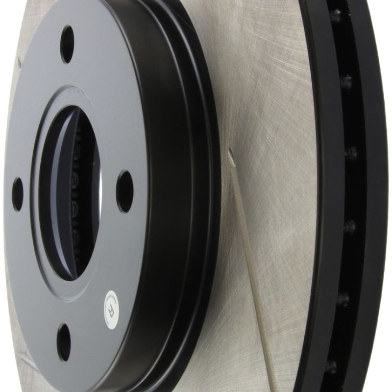 Stoptech 126.61110SR - STO126.61110SR - StopTech 2014 Ford Fiesta Right Front Disc Slotted Brake Rotor - Shipped in Europe - Tuningsupply.com