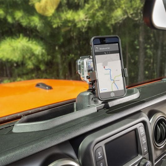 Rugged Ridge 13551.23 - RUG13551.23 - Rugged Ridge Dash Multi-Mount w/Phone Holder 18-20 Jeep JL/JT - Shipped in Europe - Tuningsupply.com