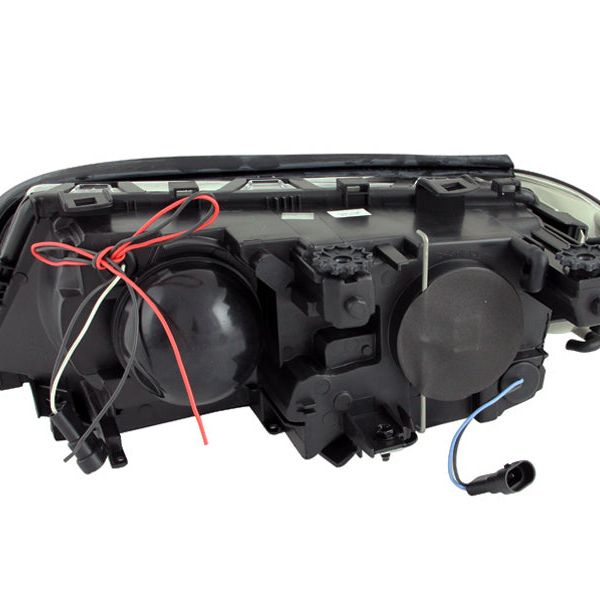 ANZO 121269 - ANZ121269 - ANZO 2000-2003 BMW 3 Series E46 Projector Headlights w/ Halo Black - Shipped in Europe - Tuningsupply.com