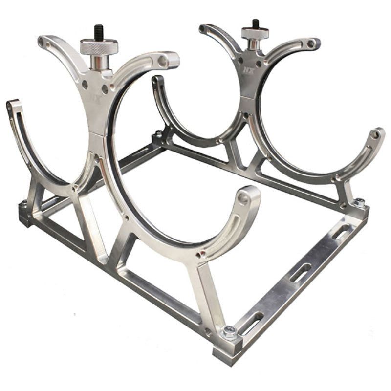 Nitrous Express 11108D - NEX11108D - Nitrous Express Billet Bracket for Dual 10 Or 15lb N2O Bottle Incl Floor Mounts - Shipped in Europe - Tuningsupply.com