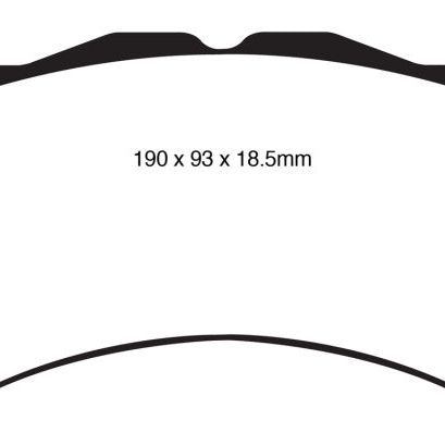 EBC DP41983R - EBCDP41983R - EBC 08-11 Nissan GT-R (R35) 3.8 Twin Turbo (Cast Iron Rotors) Yellowstuff Front Brake Pads - Shipped in Europe - Tuningsupply.com