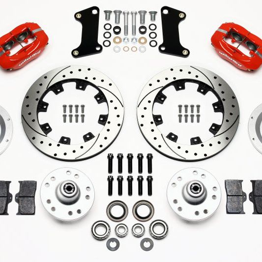 Wilwood 140-7675-DR - WIL140-7675-DR - Wilwood Forged Dynalite Front Kit 12.19in Drilled Red 67-69 Camaro 64-72 Nova Chevelle - Shipped in Europe - Tuningsupply.com