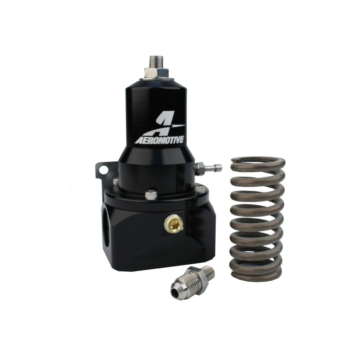 Aeromotive 13132 - AER13132 - Aeromotive Regulator - 30-120 PSI - .500 Valve - 2x AN-10 Inlets / AN-10 Bypass - Shipped in Europe - Tuningsupply.com