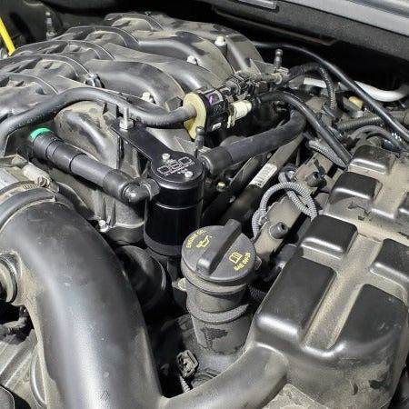 J&L 3074P-B - JLT3074P-B - J&L 16-25 Dodge Durango / Jeep Grand Cherokee 3.6L Oil Separator 3.0 Passenger Side - Black Anod - Shipped in Europe - Tuningsupply.com