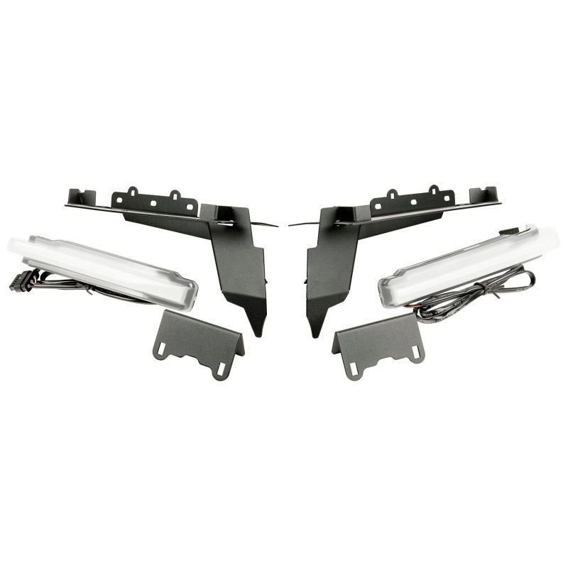Rugged Ridge 11640.96 - RUG11640.96 - Rugged Ridge Chop Brackets Front Fender 18-21 Jeep Wrangler JL/JT Rubicon w/ DRLs - Shipped in Europe - Tuningsupply.com