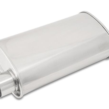 Vibrant 1129 - VIB1129 - Vibrant StreetPower Oval Muffler 5in x 9in x 15in - 2.5in inlet/outlet (Offset-Offset Same Side) - Shipped in Europe - Tuningsupply.com