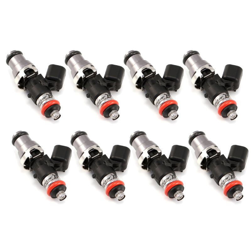 Injector Dynamics 1300.48.14.15.8 - IDX1300.48.14.15.8 - Injector Dynamics 1340cc Injectors-48mm Length - 14mm Grey Top - 15mm (Orange) Low O-Ring (Set of 8) - Shipped in Europe - Tuningsupply.com