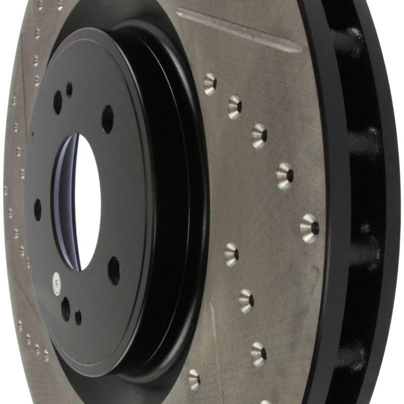 Stoptech 127.46076R - STO127.46076R - StopTech Slotted & Drilled Sport Brake Rotor - Shipped in Europe - Tuningsupply.com