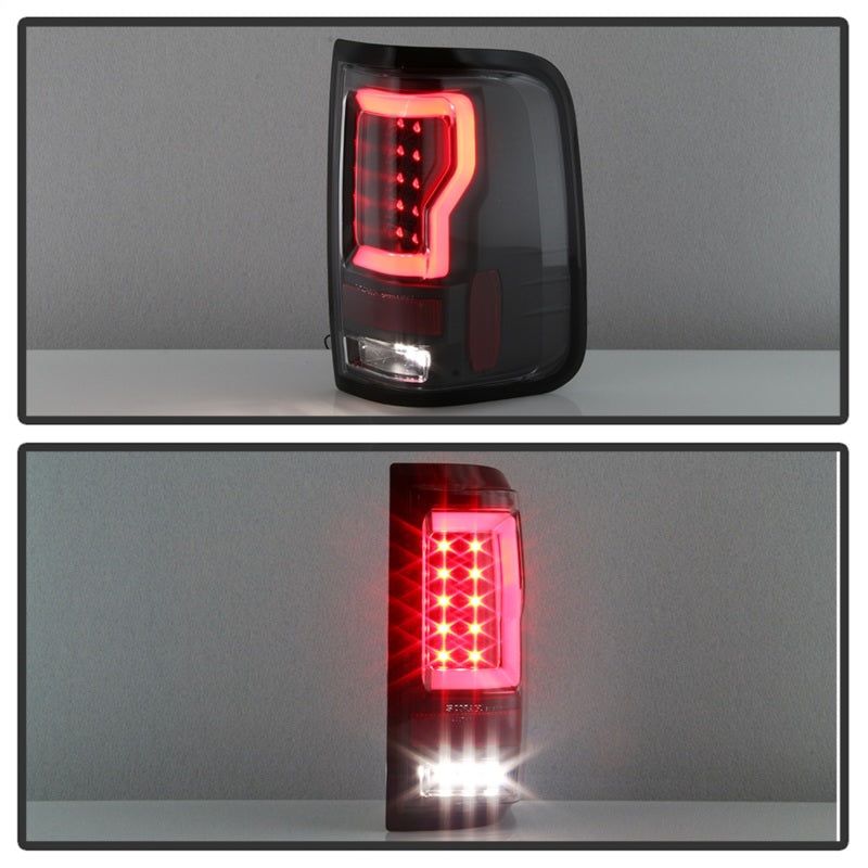 SPYDER 5084170 - SPY5084170 - Spyder 04-08 Ford F-150 Projector Tail Lights - Light Bar DRL LED - Black ALT-YD-FF15004V2-LBLED-BK - Shipped in Europe - Tuningsupply.com
