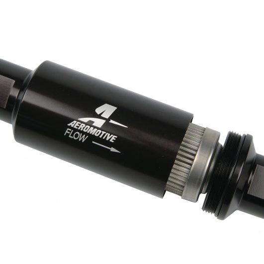 Aeromotive 12324 - AER12324 - Aeromotive In-Line Filter - AN-10 - Black - 100 Micron - Shipped in Europe - Tuningsupply.com