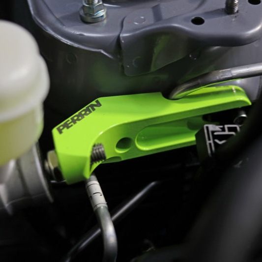 Perrin Performance PSP-BRK-406NY - PERPSP-BRK-406NY - PERRIN 13-25 Subaru BRZ / Scion FR-S / Toyota 86 GR86 Master Cylinder Brace - Neon Yellow - Shipped in Europe - Tuningsupply.com