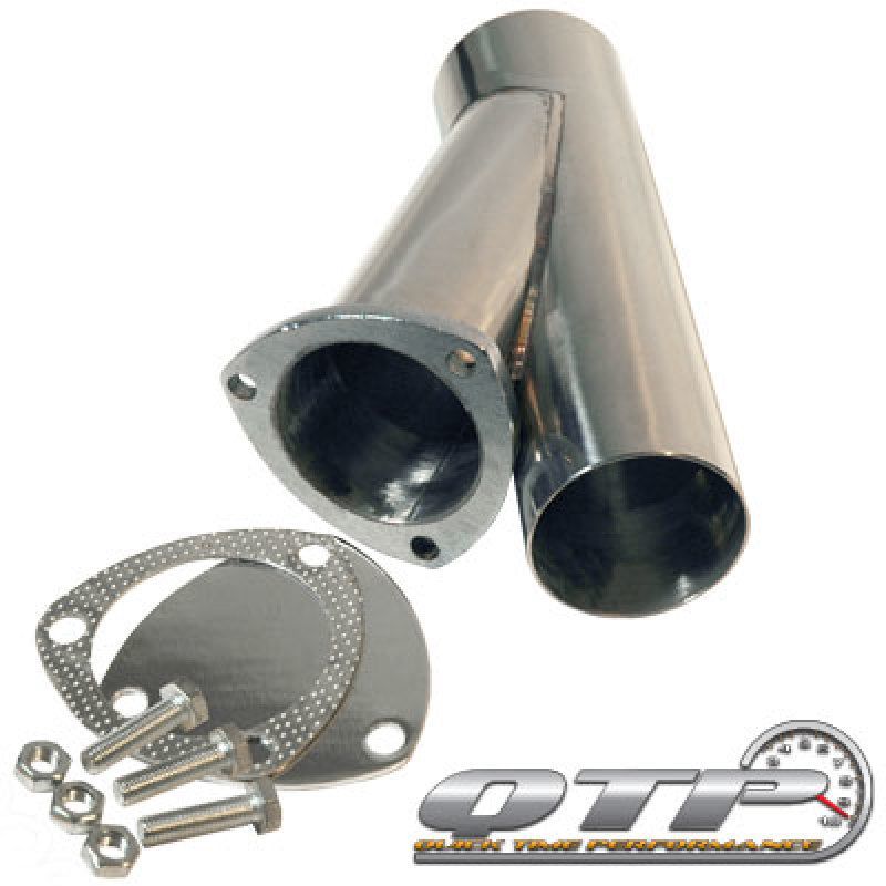QTP 10300 - QTP10300 - QTP 3in Weld-On QTEC Exhaust Cutout Y-Pipe - Shipped in Europe - Tuningsupply.com