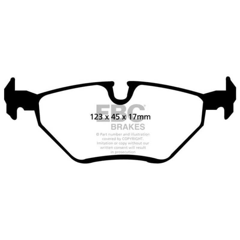 EBC DP41289R - EBCDP41289R - EBC 99-02 BMW Z3 2.5 Yellowstuff Rear Brake Pads - Shipped in Europe - Tuningsupply.com
