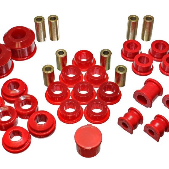 Energy Suspension 16.18112R - ENG16.18112R - Energy Suspension 02-05 Honda Civic Si Red Hyper-Flex Master Bushing Set - Shipped in Europe - Tuningsupply.com