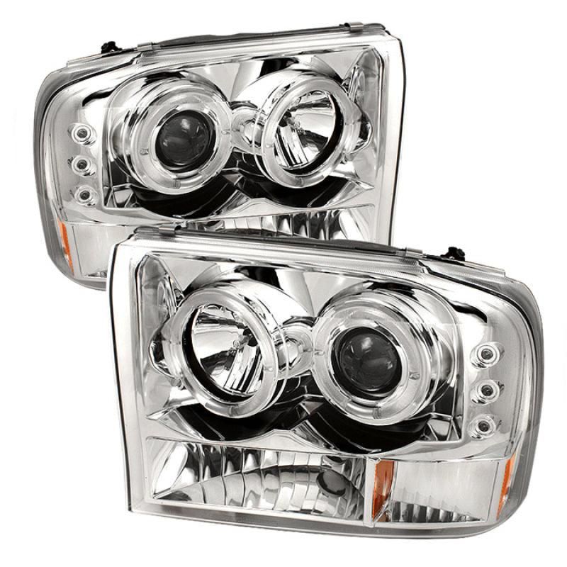 SPYDER 5010360 - SPY5010360 - Spyder Ford F250 Super Duty 99-04 Projector Version 2 LED Halo LED Chrm PRO-YD-FF25099-1P-G2-C - Shipped in Europe - Tuningsupply.com
