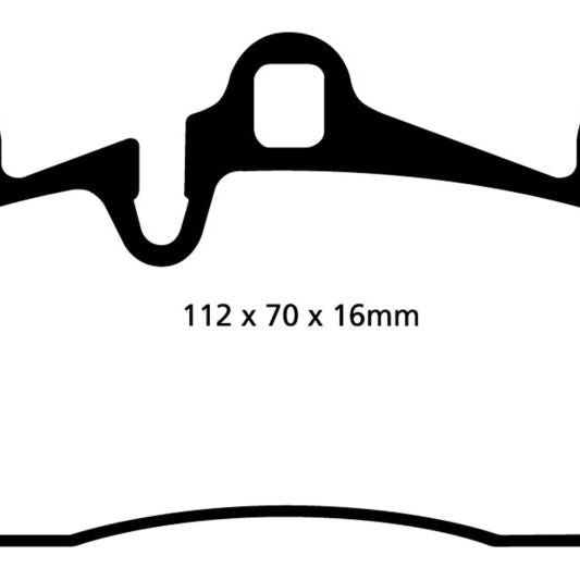 EBC DP31474C - EBCDP31474C - EBC 04-07 Porsche Cayenne 3.2 Redstuff Rear Brake Pads - Shipped in Europe - Tuningsupply.com