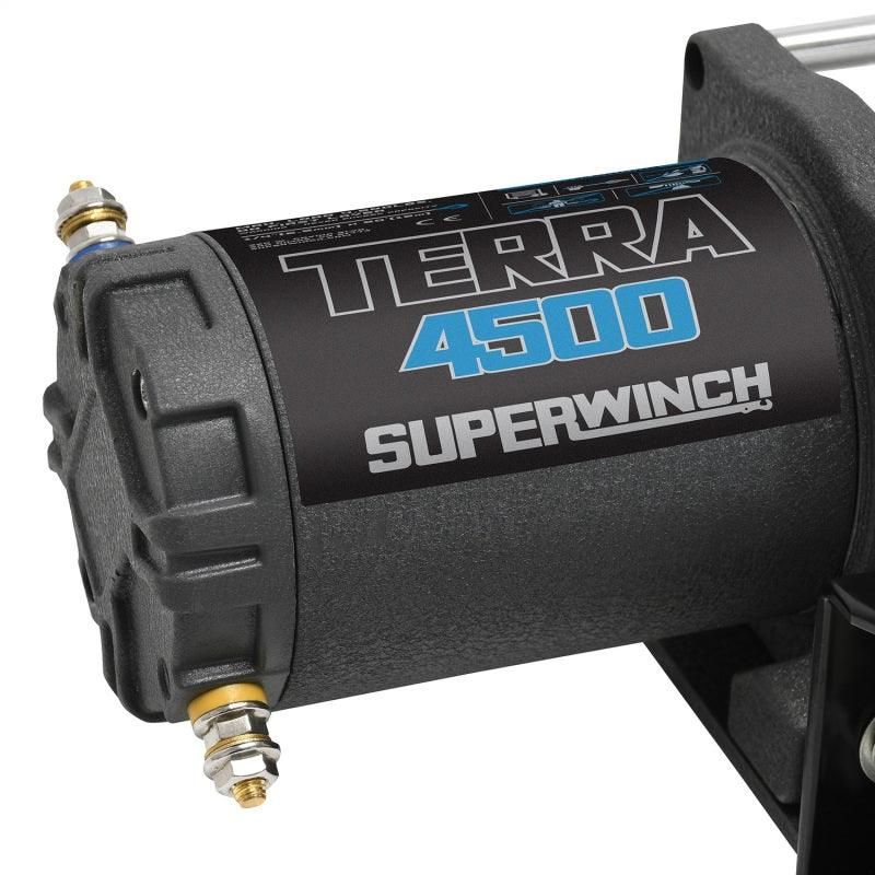 Superwinch 1145260 - SUW1145260 - Superwinch 4500 LBS 12V DC 15/64in x 50ft Steel Rope Terra 4500 Winch - Gray Wrinkle - Shipped in Europe - Tuningsupply.com