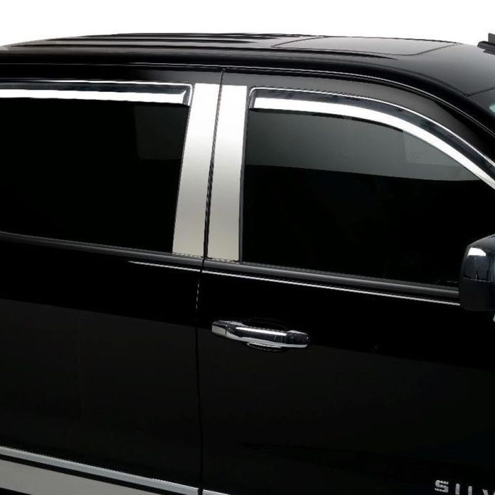 Putco 480056 - PUT480056 - Putco 14-14 Chevrolet Silverado HD - Crew Cab (Set of 4) Element Chrome Window Visors - Shipped in Europe - Tuningsupply.com