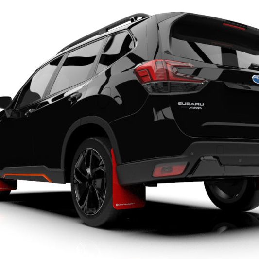 Rally Armor MF52-UR-RD/WH - RALMF52-UR-RD/WH - Rally Armor 19-21 Subaru Forester Red UR Mud Flap w/ White Logo - Shipped in Europe - Tuningsupply.com