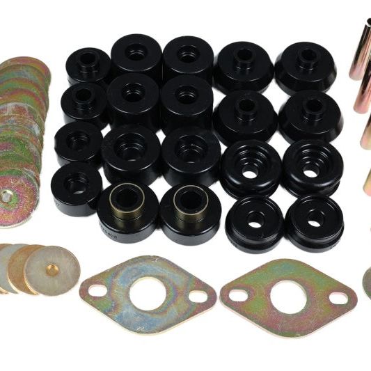 Energy Suspension 8.4111G - ENG8.4111G - Energy Suspension 96-99 Toyota 4Runner 2WD/4WD Black Body Mount Bushing Set - Shipped in Europe - Tuningsupply.com