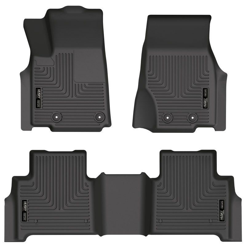 Husky Liners 95411 - HSL95411 - Husky Liners 2022 Jeep Grand Cherokee (New Style) Weatherbeater Black Front & 2nd Seat Floor Liner - Shipped in Europe - Tuningsupply.com